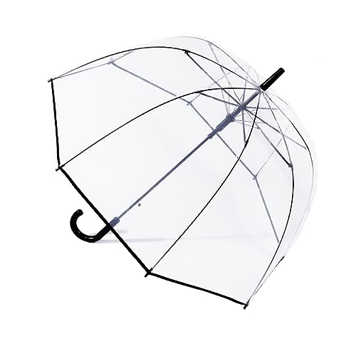 Meichoon Regenschirm mit langem Griff, gewölbter Vogelkäfig-Form, 80 cm Durchmesser, effektiver Regenschutz, 8-Knochen-Rahmen, stabil und winddicht, bequemer Griff von Meichoon