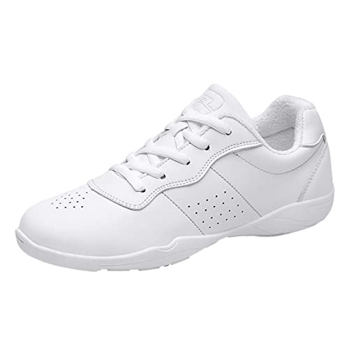 Damen Cheerleadingschuhe Mädchen Weiß Cheer Schuhe Tanzschuhe Turnschuhe Yoga Fitness Gymnastik Trainingschuhe Gr.28-44 von Meidiastra