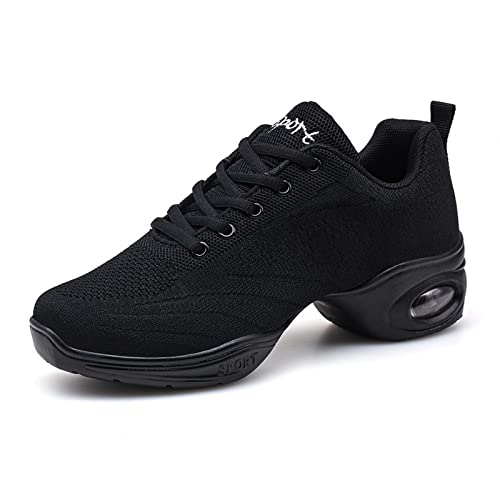 Damen Mesh Geteilte Sohle Jazzschuhe Lace Up Tanzsneaker Modern Tanzschuhe Sportlich Fitness Wanderschuhe Schwarz2 41 Damen Mesh Geteilte Sohle Jazzschuhe Lace Up Tanzsneaker Modern Tanzschuhe Sportlich Fitness Wanderschuhe Schwarz2 41 von Meidiastra