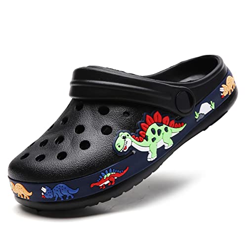 Garten Clogs Schuhe Sandalen Süße Cartoon Sommer Tier Home Zimmer Leichte Slip On Sandalen Duschrutschen rutschfeste Schuhe Sport Kinder Kind Jungen Kleinkind/Kleinkind Bagger schwarz 28 von Meidiastra