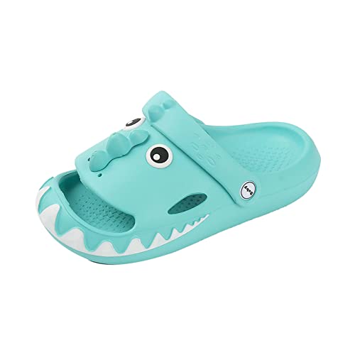 Kinder Clogs Pantoletten Sommer Jungen Mädchen Leicht Pantoletten Schuhe Slip On rutschfest Strand Pool Sandalen Eva Clogs Drinnen Draußen Hell Grün 240 von Meidiastra