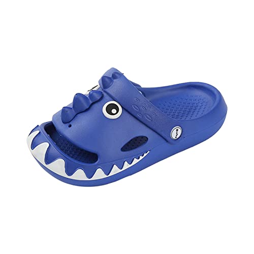 Kinder Clogs Pantoletten Sommer Jungen Mädchen Leicht Pantoletten Schuhe Slip On rutschfest Strand Pool Sandalen Eva Clogs Drinnen Draußen Königsblau 200 von Meidiastra