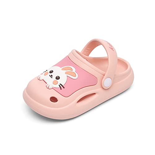 Kinder Garten Clogs Niedliches Unisex Child Clogs Pantoletten Sommer rutschfeste Strand Pool Sandale Gartenschuhe Atmungsaktiv Hausschuhe für Jungen Mädchen Rosa 170 von Meidiastra