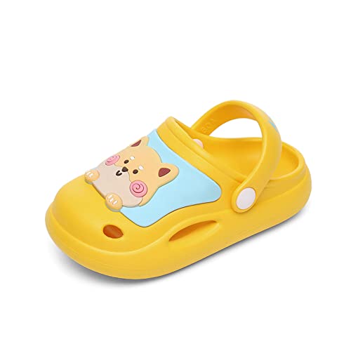 Kinder Garten Clogs Niedliches Unisex Child Clogs Pantoletten Sommer rutschfeste Strand Pool Sandale Gartenschuhe Atmungsaktiv Hausschuhe für Jungen Mädchen Rosa 190 von Meidiastra