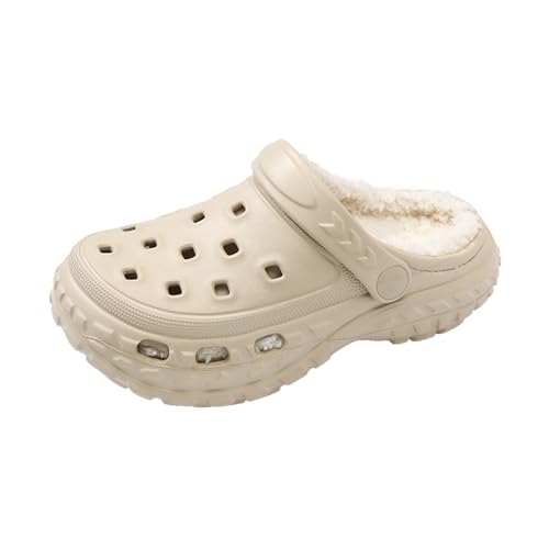 Meidiastra Hausschuhe Kinder Jungen Winter Warme Fleece Gefüttert Clogs Plüsch Pantoffeln Weichem rutschfeste Gartenschuh Licht Slipper Indoor Outdoor von Meidiastra