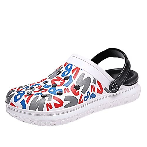 Pantoletten Kinder Clogs Jungen Mädchen Gartenschuhe Slip On Wasserschuhe Badeschuhe Outdoor Flach Geschlossene Sommer Eva rutschfeste Pool Sandalen Hausschuhe Unisex Red 34 von Meidiastra