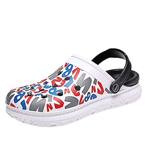 Pantoletten Kinder Clogs Jungen Mädchen Gartenschuhe Slip On Wasserschuhe Badeschuhe Outdoor Flach Geschlossene Sommer Eva rutschfeste Pool Sandalen Hausschuhe Unisex Red 36 von Meidiastra