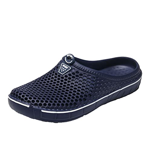 Unisex Sandalen Sommer Strand Eva Clogs Schnellverschluss Pantoffeln Komfort Latschen Leicht Rutschsicher Hausschuhe Gartenschuhe Muffin Drag Navy 36 von Meidiastra