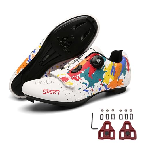 Mateju Fahrradschuhe Herren Damen Rennradschuhe Kompatibel mit Look SPD-SL Delta Lock Pedal Reitschuhe,Draussen Atmungsaktive Radschuhe Leichte Schuhe Rennrad Schuhe Mateju Fahrradschuhe Herren Damen Rennradschuhe Kompatibel mit Look SPD-SL Delta Lock Pedal Reitschuhe,Draussen Atmungsaktive Radschuhe Leichte Schuhe Rennrad Schuhe von Meiju