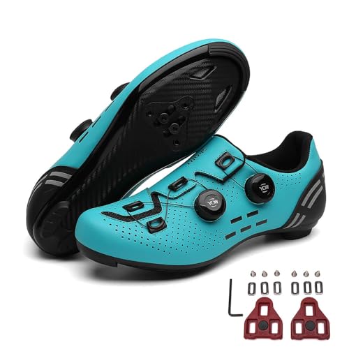 Mateju Fahrradschuhe Herren Damen Rennradschuhe Kompatibel mit Look SPD-SL Delta Lock Pedal Reitschuhe,Draussen Atmungsaktive Radschuhe Leichte Schuhe Rennrad Schuhe von Meiju