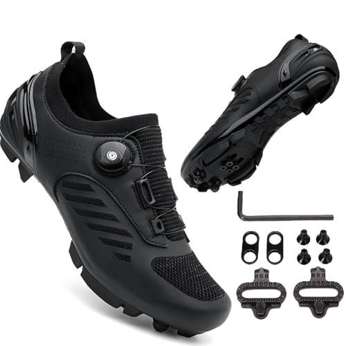 Mateju Fahrradschuhe Herren und Damen, MTB Schuhe Herren und Rennrad Schuhe Damen SPD Schuhe Unisex Rennradschuhe Herren Mit Cleats Leichte Mountainbike Schuhe Für Innen Außen Mateju Fahrradschuhe Herren und Damen, MTB Schuhe Herren und Rennrad Schuhe Damen SPD Schuhe Unisex Rennradschuhe Herren Mit Cleats Leichte Mountainbike Schuhe Für Innen Außen von Meiju