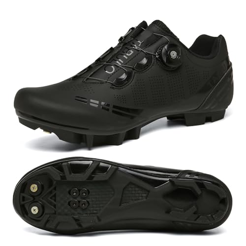 Mateju Fahrradschuhe Herren und Damen, Unisex Rennradschuhe Atmungsaktive MTB Schuhe Radschuhe MTB Leichte Mountainbike Schuhe Erwachsene Rennrad Schuhe SPD Kompatibel von Meiju