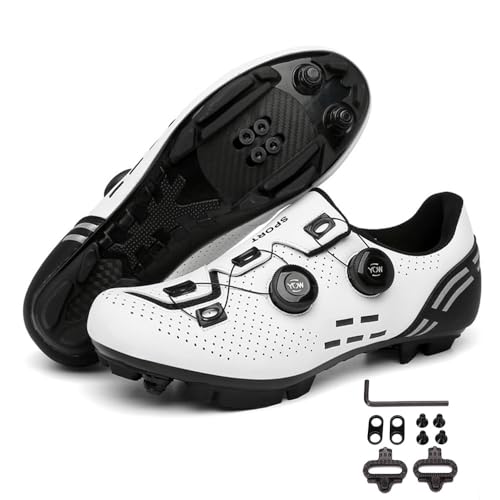 Mateju Moutntain Fahrradschuhe Herren Damen MTB Schuhe SPD Mountainbike Schuhe Unisex Atmungsaktive MTB Schuhe Radschuhe von Meiju