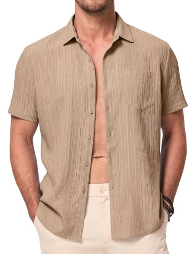 Meilicloth Herren Hemd Kurzarm Freizeithemd Regular Fit Kurzarmhemd Leicht Sommer Strand Hemd Basic Shirt mit Brusttasche Navy Blau L Meilicloth Herren Hemd Kurzarm Freizeithemd Regular Fit Kurzarmhemd Leicht Sommer Strand Hemd Basic Shirt mit Brusttasche Navy Blau L von Meilicloth