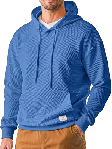 Meilicloth Kapuzenpullover Herren Hoodie Pullover Herren Winter Langarm Sweatjacke Hooded Sweat Kapuzen Sweatshirt Baumwolle Männer Kapuzenpulli Hoody Kapuzenjacke A Dunkelblau XXL von Meilicloth