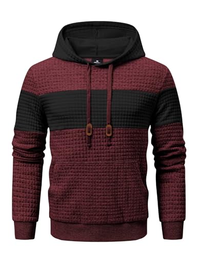 Meilicloth Kapuzenpullover Herren Hoodie Langarm Pullover Herren Casual Farbblock Kapuzenpulli Baumwolle Sweatshirt mit Kapuze Kapuzenjacke Winter Warm Hoody A Burgunderrot M Meilicloth Kapuzenpullover Herren Hoodie Langarm Pullover Herren Casual Farbblock Kapuzenpulli Baumwolle Sweatshirt mit Kapuze Kapuzenjacke Winter Warm Hoody A Burgunderrot M von Meilicloth