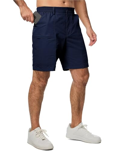 Meilicloth Kurze Hosen Herren Cargo Shorts Sommer Freizeithose Kurze Elastische Taille Chino Shorts Mit 5 Taschen S-3XL Grün 42 von Meilicloth