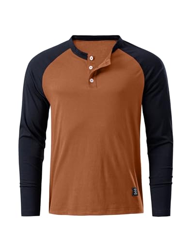 Meilicloth Pullover Herren Langarmshirt Baumwolle Henley Shirt Langarm Basic Pulli Herren T-Shirt Longsleeve Lässige Oberteile Sweatshirt Leichter Strickpullover Männer A Zimt S Meilicloth Pullover Herren Langarmshirt Baumwolle Henley Shirt Langarm Basic Pulli Herren T-Shirt Longsleeve Lässige Oberteile Sweatshirt Leichter Strickpullover Männer A Zimt S von Meilicloth