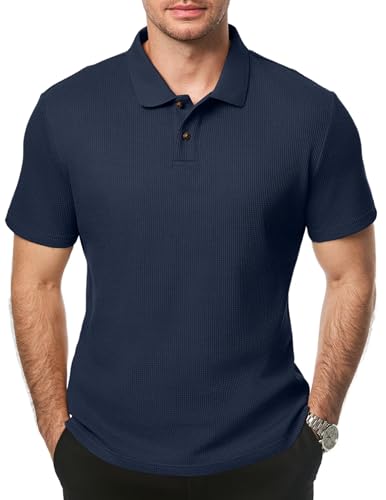 Meilicloth Poloshirt Herren Männer Hemd Herren Kurzarm T Shirts Sommer T-Shirt Slim Fit Golf Sports Marineblau L Meilicloth Poloshirt Herren Männer Hemd Herren Kurzarm T Shirts Sommer T-Shirt Slim Fit Golf Sports Marineblau L von Meilicloth