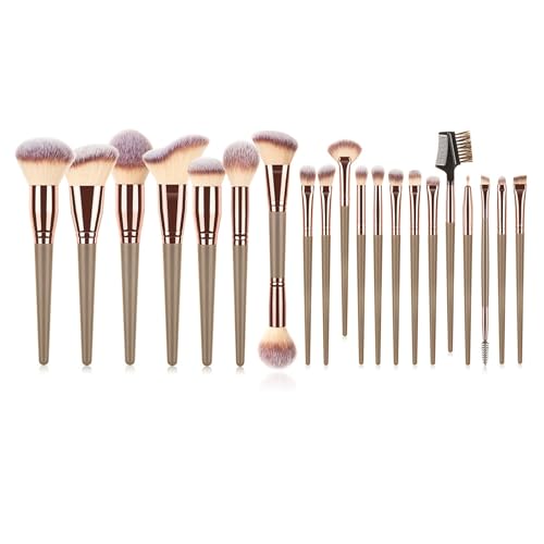 7/10/15/20x Make-up Pinsel Set Puderpinsel Kosmetikpinsel Set Lidschattenpinsel Reisepinsel Set für Lidschatten Wimpern von Meiliyizu