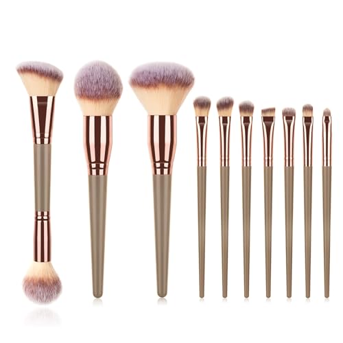 7/10/15/20x Make-up Pinsel Set Puderpinsel Kosmetikpinsel Set Lidschattenpinsel Reisepinsel Set für Lidschatten Wimpern von Meiliyizu