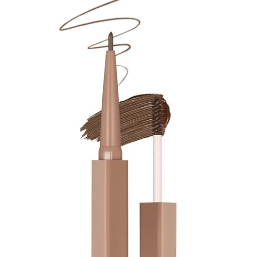 Augenbrauen-Stift mit Doppelspitzen, zum Befüllen und Fixieren mit natürlich aussehender Farbauswahl, Augenbrauen-Kosmetik für Frauen von Meiliyizu
