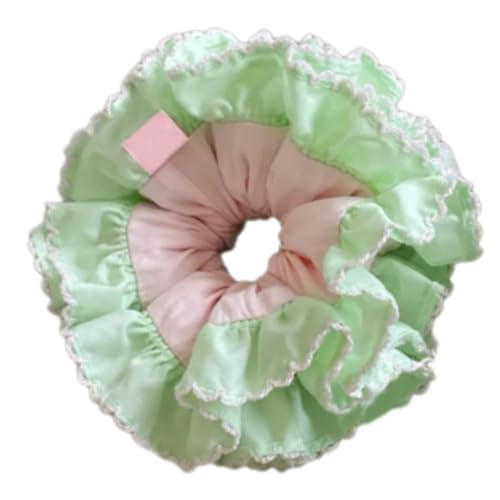 Haargummi mit Falten, weiches, elastisches Haarband, bequeme Haargummis, modisches Haar-Accessoire für Frauen von Meiliyizu