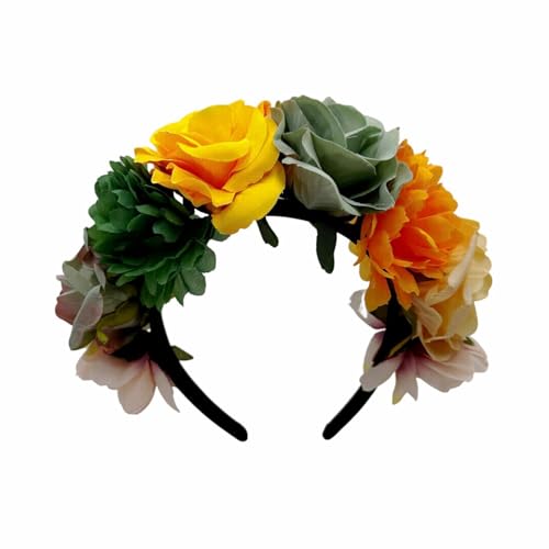 Haarreif mit Rosenblüten für Partys, Hochzeit, Braut, Festival, Feier, Urlaubsrequisiten von Meiliyizu