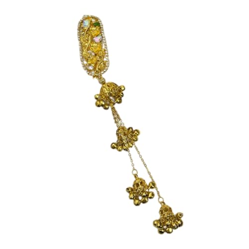 Haarspange mit Quasten, Strass, mongolische Kostüm-Haarspange, Haar-Styling-Haarspange für Musik-Festivals und kulturelle Anlässe von Meiliyizu