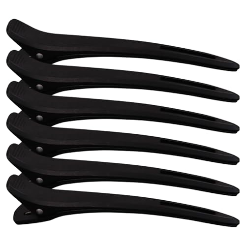 Haarspangen, Entenschnabel-Haarspangen, Haarnadeln, Haarabteil-Clips, Friseurzubehör für Frauen, 6 Stück von Meiliyizu