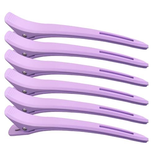 Haarspangen, Entenschnabel-Haarspangen, Haarnadeln, Haarabteil-Clips, Friseurzubehör für Frauen, 6 Stück von Meiliyizu