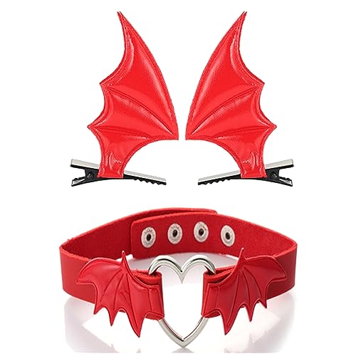 Haarspangen für Mädchen, Gothic, Halloween, Cosplay, Teufelsflügel, Kopfbedeckung, Punk, Haarschmuck, einzigartige schwarze Kopfbedeckung von Meiliyizu