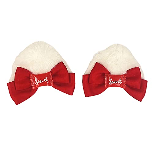 Haarspangen mit Schleife für Frauen, rote Schleife, Haarnadel mit schöner Neujahrs-Haardekoration, Party-Haar-Accessoires von Meiliyizu