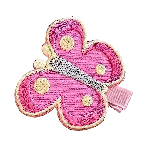 Ins Haarspange mit Stickerei, Schmetterling, für Damen, süßer Charm, Ästhetik, Pferdeschwanz, Pony, Haar-Accessoires von Meiliyizu