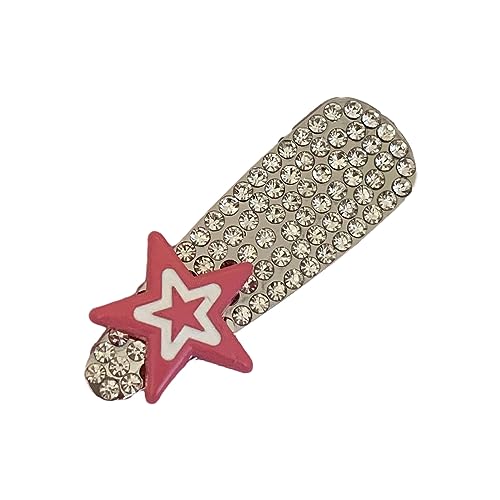 InsStyle Haarspange mit Strass-Stern, rutschfeste Haarspangen für Seitenpony, Haarschmuck von Meiliyizu