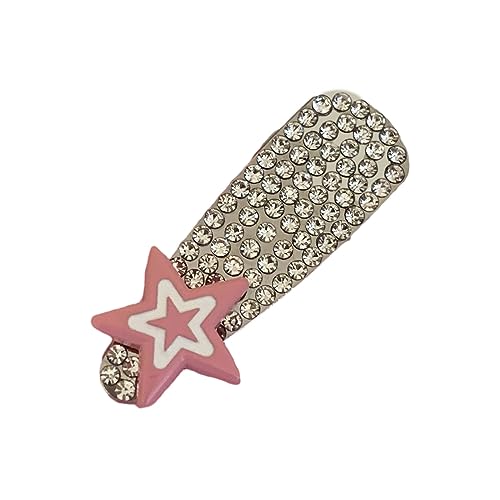 InsStyle Haarspange mit Strass-Stern, rutschfeste Haarspangen für Seitenpony, Haarschmuck von Meiliyizu