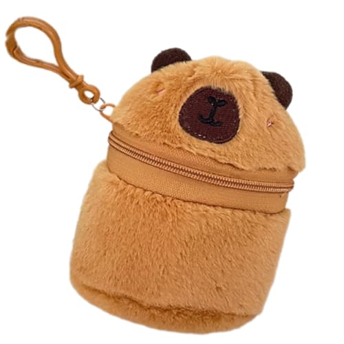 Kopfhörer-Aufbewahrungstasche, schöne Capybara-Münzbeutel, Plüsch-Münzgeldbörse, Anhänger, Kopfhöreretui, Cartoon-Tier-Aufbewahrungstasche, schöne Capybara-Geldbörse, Anhänger, Plüsch, Kleingeld, D von Meiliyizu