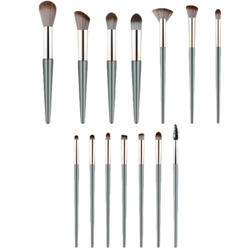 Meiliyizu 14-teiliges Make-up-Pinsel-Set, multifunktionales Kosmetikpinsel-Set, komplettes Gesicht, Make-up-Pinsel für Concealer, Lidschatten, Puder von Meiliyizu