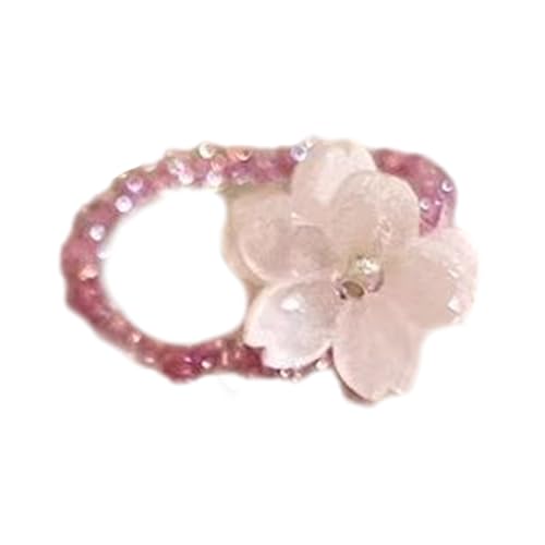 Meiliyizu Elastische Ringe mit violetten Blumen, faltbar, Acryl, koreanischer Modeschmuck, Accessoire für Frauen, handgefertigtes Geschenk, elastische Perlen für Frauen, Einheitsgröße, Wie beschrieben Meiliyizu Elastische Ringe mit violetten Blumen, faltbar, Acryl, koreanischer Modeschmuck, Accessoire für Frauen, handgefertigtes Geschenk, elastische Perlen für Frauen, Einheitsgröße, Wie beschrieben von Meiliyizu