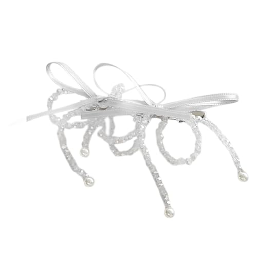 Meiliyizu Elegante Haarspange mit Perlen für Damen und Mädchen, praktische Acryl-Schmetterlings-Schleifen, Haarspange, einzigartige Kopfbedeckung Meiliyizu Elegante Haarspange mit Perlen für Damen und Mädchen, praktische Acryl-Schmetterlings-Schleifen, Haarspange, einzigartige Kopfbedeckung von Meiliyizu