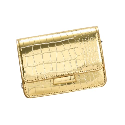 Meiliyizu Glänzende Umhängetaschen für Damen, Crossbody-Tasche mit Kette, Schultergurt, praktische Reise-Handy-Geldbörse für verschiedene Anlässe, leichte Crossbody-Tasche, gold, One Size Meiliyizu Glänzende Umhängetaschen für Damen, Crossbody-Tasche mit Kette, Schultergurt, praktische Reise-Handy-Geldbörse für verschiedene Anlässe, leichte Crossbody-Tasche, gold, One Size von Meiliyizu
