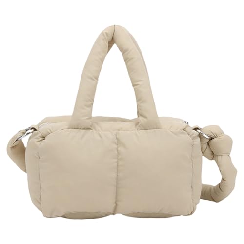 Meiliyizu Reisefreundliche, gesteppte Puffertasche, Schultertaschen für Damen, weiche Umhängetasche, Handtasche mit verschiedenen Tragemöglichkeiten, gepolsterter Tragegriff oben, khaki, One Size Meiliyizu Reisefreundliche, gesteppte Puffertasche, Schultertaschen für Damen, weiche Umhängetasche, Handtasche mit verschiedenen Tragemöglichkeiten, gepolsterter Tragegriff oben, khaki, One Size von Meiliyizu