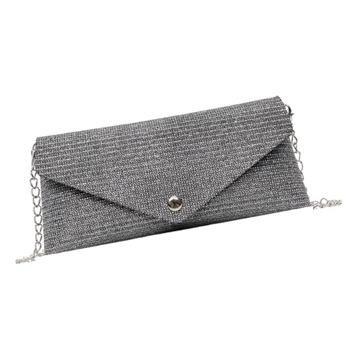 Meiliyizu Stilvolle Umhängetasche mit Kettenriemen, Umhängetasche, elegantes PU-Leder, kleine Geldbörse, unverzichtbar für Reisen, Arbeit, einfaches Design, kleine Umhängetasche, Schwarz , One Size Meiliyizu Stilvolle Umhängetasche mit Kettenriemen, Umhängetasche, elegantes PU-Leder, kleine Geldbörse, unverzichtbar für Reisen, Arbeit, einfaches Design, kleine Umhängetasche, Schwarz , One Size von Meiliyizu