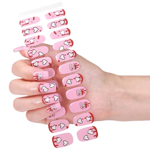 Modische Gel-Nagelspitze, voller eleganter Augeneffekt, einfache Anwendung, Maniküre, selbstklebende Nagelaufkleber für Frauen von Meiliyizu