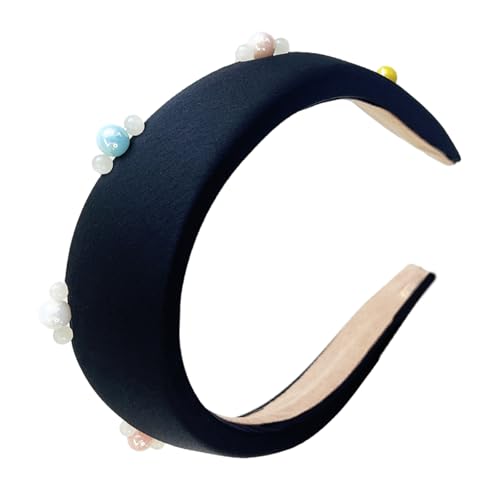Retro-Perlen-Stirnband für Damen, bequemer Stoff, für den täglichen Gebrauch, Party-Kopfbedeckung, geeignet für verschiedene Anlässe Retro-Perlen-Stirnband für Damen, bequemer Stoff, für den täglichen Gebrauch, Party-Kopfbedeckung, geeignet für verschiedene Anlässe von Meiliyizu