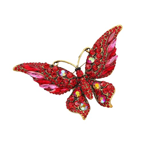 Schmetterling-Brosche mit Kristallen verziert, emailliertes Finish, Mehrzweck-Mode-Accessoire für besondere Anlässe, Partykleidung, Schmetterlings-Accessoire, Einheitsgröße, Wie beschrieben Schmetterling-Brosche mit Kristallen verziert, emailliertes Finish, Mehrzweck-Mode-Accessoire für besondere Anlässe, Partykleidung, Schmetterlings-Accessoire, Einheitsgröße, Wie beschrieben von Meiliyizu