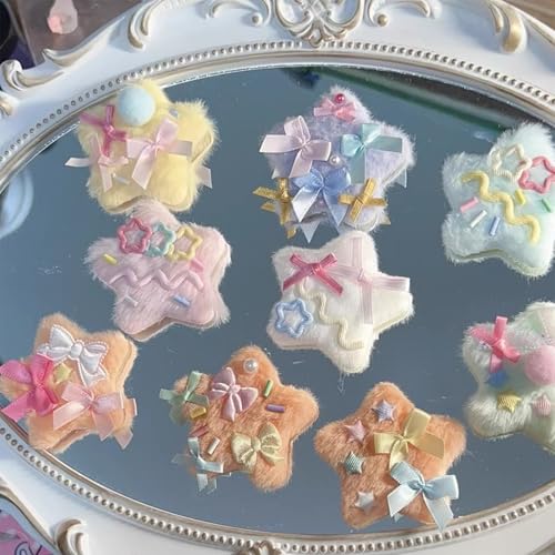 Schöne Haarspangen mit Sternenmuster, Pferdeschwanz-Halter, Clip, modisches Haar-Accessoire für Partys, Verabredungen und alltägliche Outfits von Meiliyizu