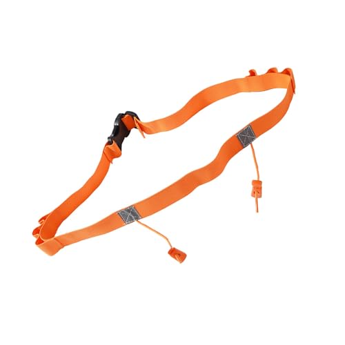 Verstellbarer, elastischer Laufgürtel, Laufgürtel, Rennnummer-Gürtel mit Clip-Verschluss, Stretch-Passform und bequemer Hakengürtel, B von Meiliyizu