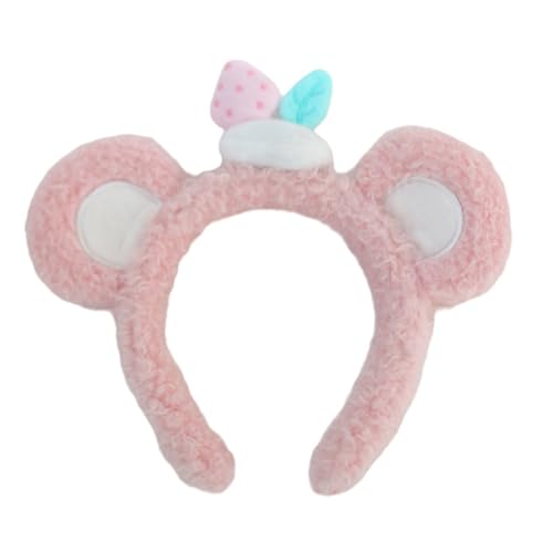 Weiches und Cartoon-Kuchen-Frucht-Stirnband für Damen, modisches Stirnband, bequeme Kopfbedeckung für Gesichtswäsche oder den täglichen Gebrauch von Meiliyizu