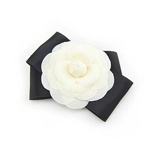 Meilliwish Groß Blume Schön Hochzeit Haarnadel Haarspange für Frauen Mädchen (A101)(White) von Meilliwish